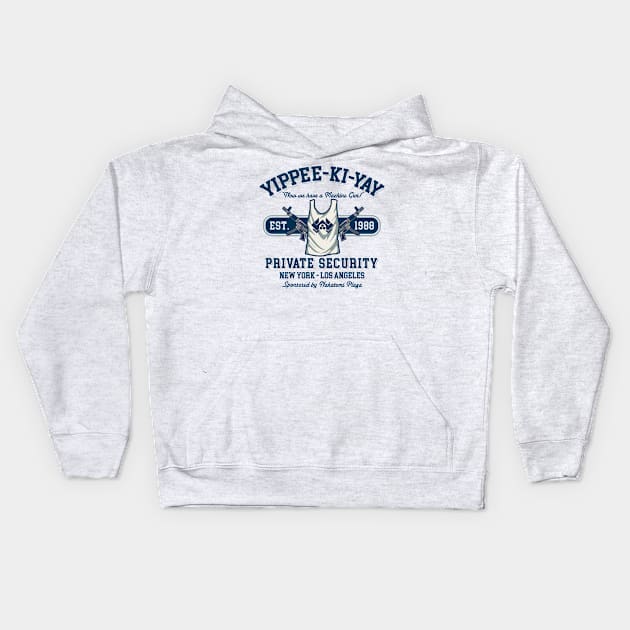 Yippee Ki Yay Security NY-LA Kids Hoodie by Alema Art